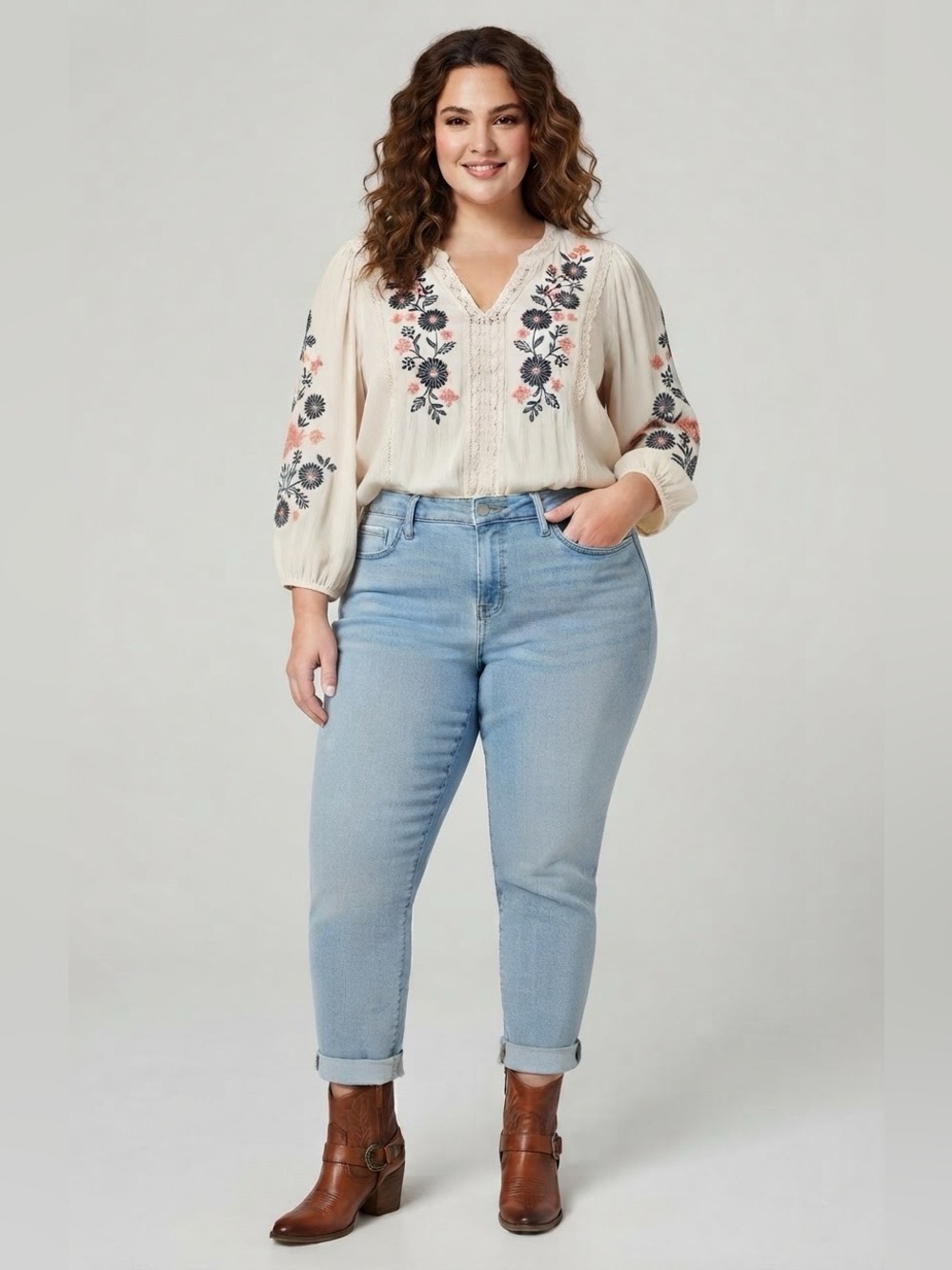 NYDJ Margot Girlfriend Jeans In Plus Size